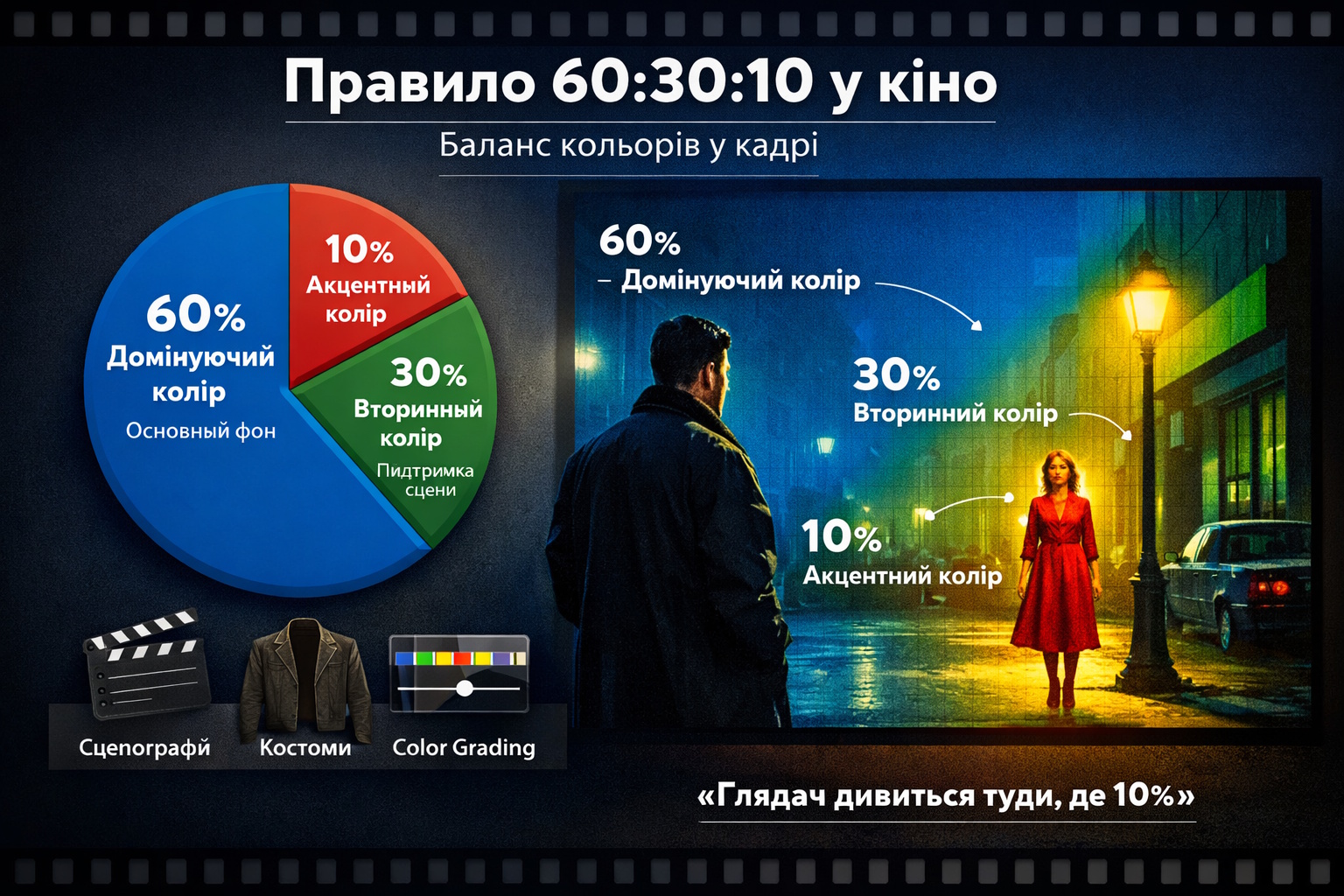 60:30:10 color balance in cinema