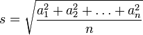 Root mean square